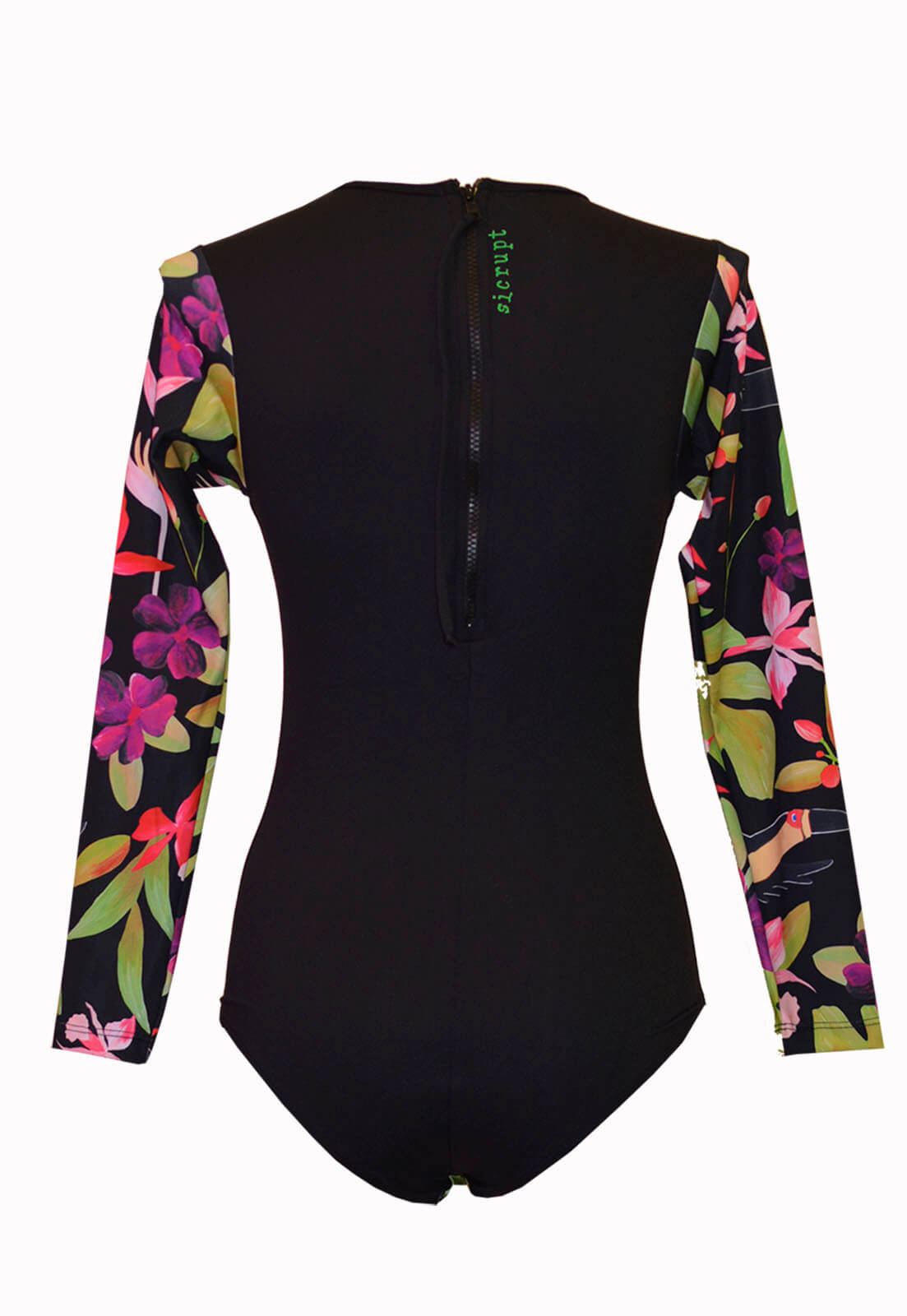 maiô manga longa, maiô recorte, maiô floral, maiô para surfar, maiô estampa bioma, Sicrupt Beachwear