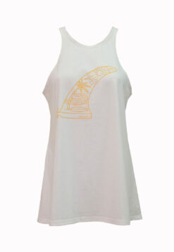 camiseta regatão feminina off white, camiseta quilha Sicrupt Beachwear
