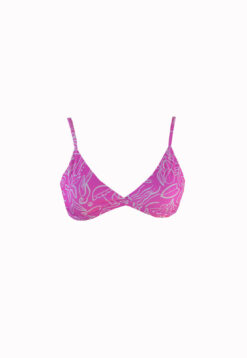 top biquini, cortininha fixa, biquíni pink ocean, biquíni, biquíni para surfar, Sicrupt Beachwear