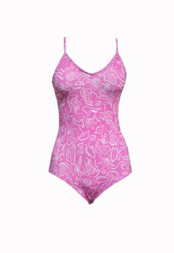 maiô summer, maiô pink estampado, maiô para surfar, maiô sicrupt beachwear pink ocean