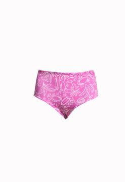 sunguete biquíni dupla face, estampa pink ocean, biquíni para surfar Sicrupt Beachwear